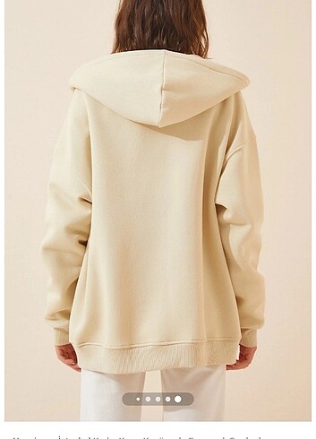 Happiness Happiness Sweatshirt bej renk
