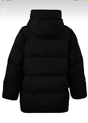 s Beden siyah Renk Oversize Şişme Mont