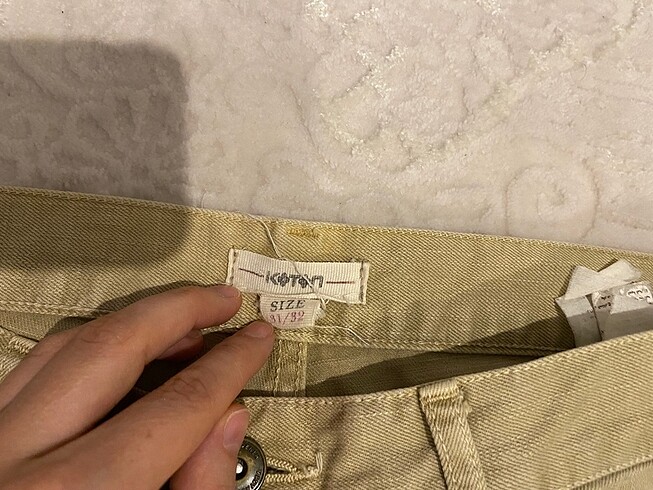 Vintage koton pantolon - Görsel 3