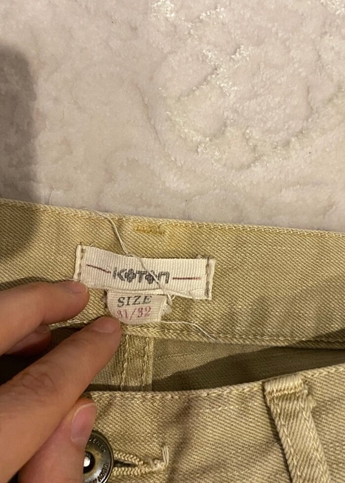 Vintage koton pantolon - Görsel 3