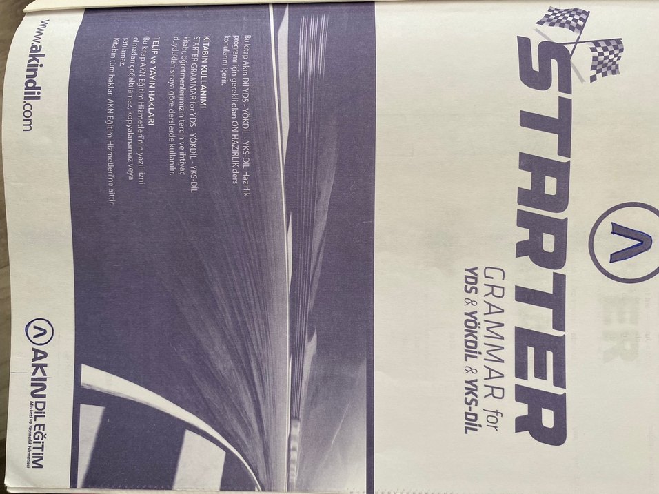 Starter İngilizce Dilbilgisi Kitabı Akın dil - Görsel 3