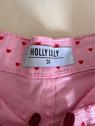 Diğer Pembe kalp detaylı holly lolly şort