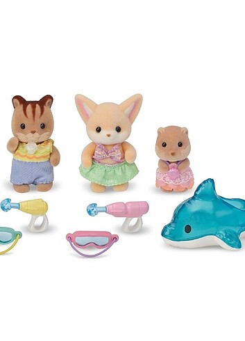  Sylvanian Families Pool Trio