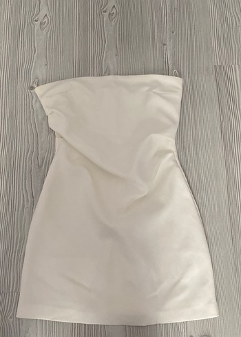 Beyaz Mini Kadın Mezuniyet Elbisesi - Görsel 2