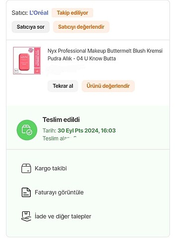 Beden Nyx buttermelt allık