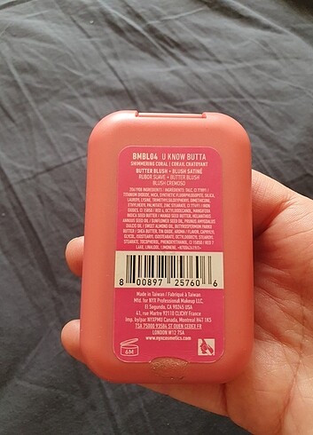 Beden Renk Nyx buttermelt allık