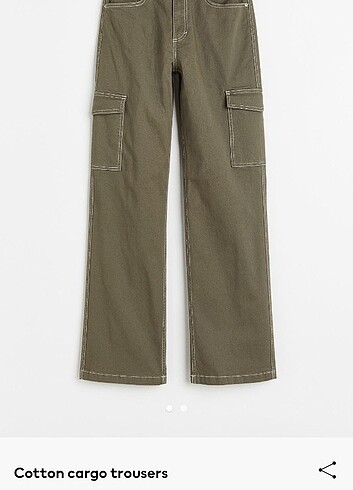 H&m haki kargo pantolon