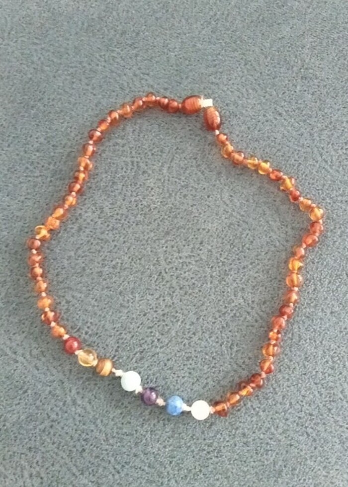 Amber Twins marka çakra taşlı gerçek Kehribar  - Görsel 2