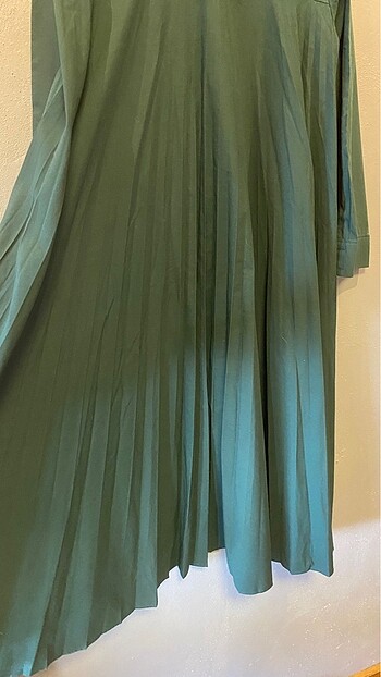 l Beden yeşil Renk Zara gömlek elbise