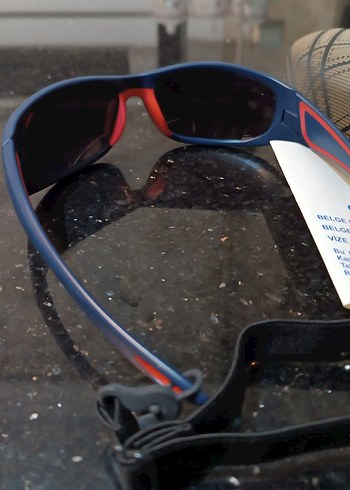 Erkek Çocuk 3-13 yaş Mavi Turuncu Güneş Gözlüğü - Görsel 4