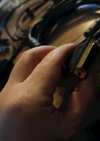 VGA to VGA 5mt - DVI VGA 1.5mt 3 lü Kablo Seti - Görsel 2