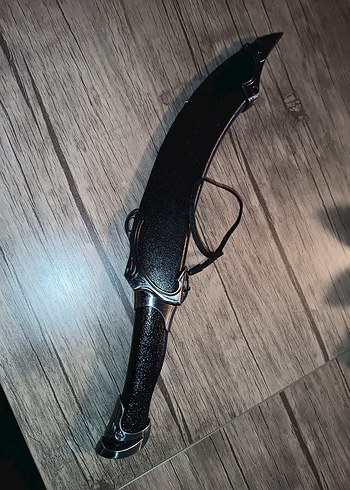 Gerçek Metal Kabzalı Assassin Hançer Kılıç 43cm Suikastçi Dekor - Görsel 3