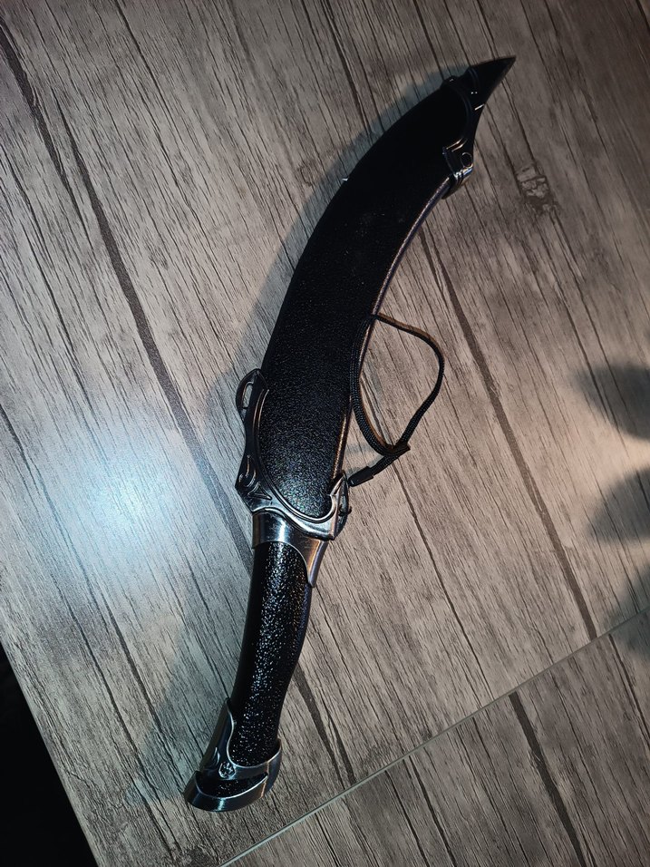 Gerçek Metal Kabzalı Assassin Hançer Kılıç 43cm Suikastçi Dekor - Görsel 3