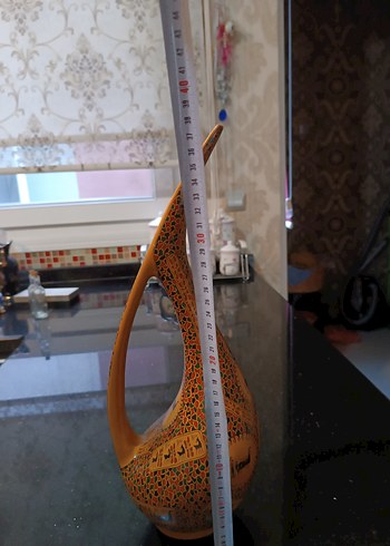 Antika Hitit Geyik Kil Vazo 38cm Dekoratif - Görsel 8