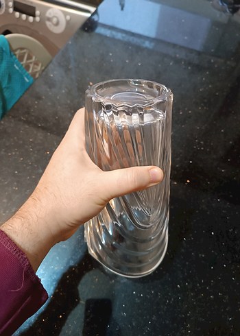 Kristal Vazo Hakiki Büyük Boy Ağır 23cm - Görsel 5