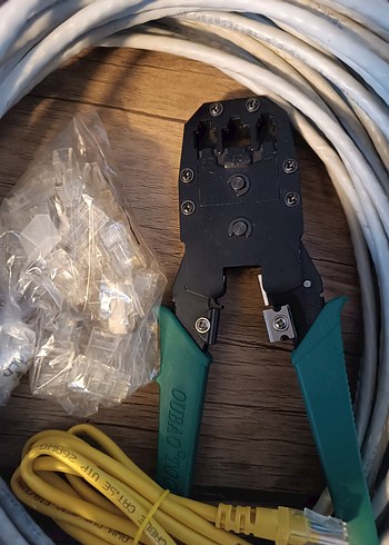 Ethernet Kablosu 20mt Sıkma pensi clips - Görsel 2