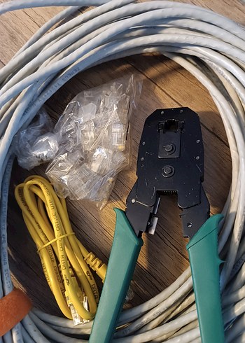 Ethernet Kablosu 20mt Sıkma pensi clips - Görsel 3