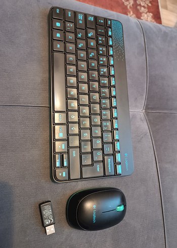 Logitech K250 Kablosuz Klavye M212 Kablosuz Mouse Seti - Görsel 5