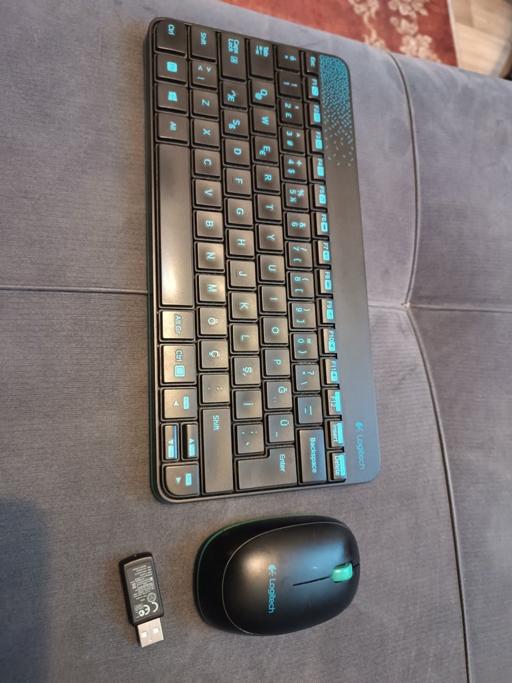 Logitech K250 Kablosuz Klavye M212 Kablosuz Mouse Seti - Görsel 5