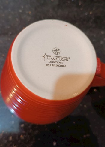 Art de Cousine by Stoneware Kırmızı İki Seramik Kupa 300ml - Görsel 4