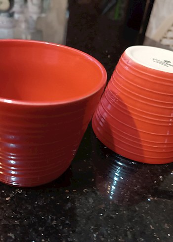 Art de Cousine by Stoneware Kırmızı İki Seramik Kupa 300ml - Görsel 5