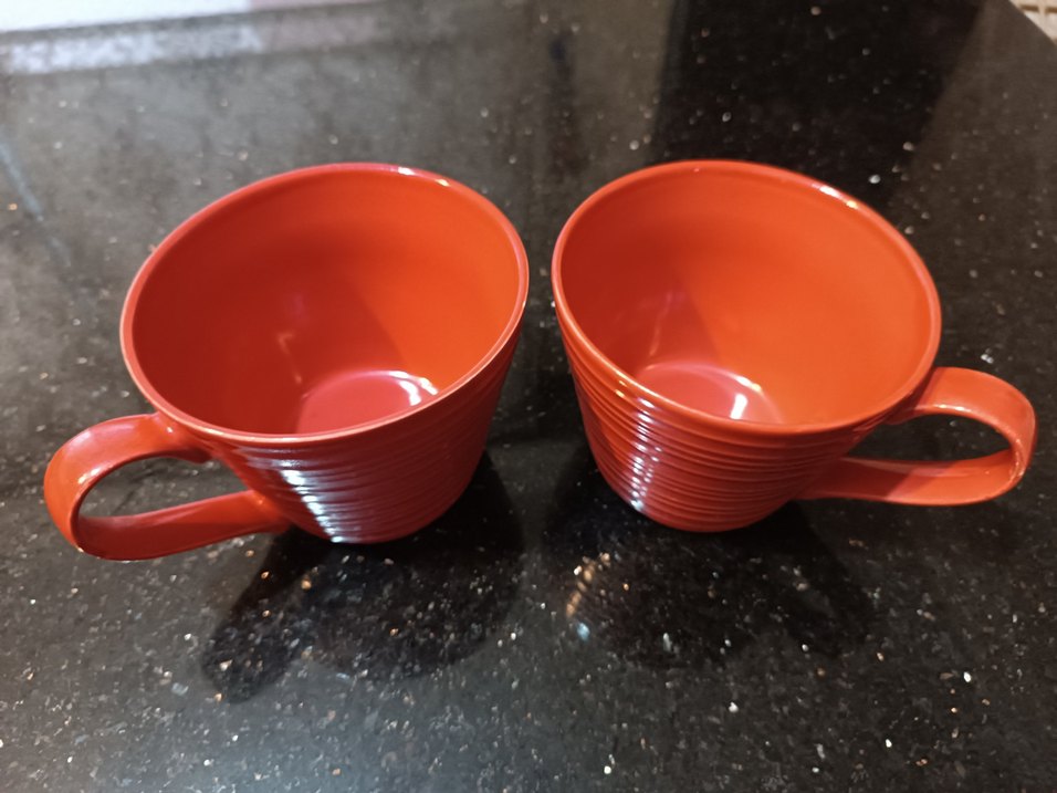 Art de Cousine by Stoneware Kırmızı İki Seramik Kupa 300ml - Görsel 2