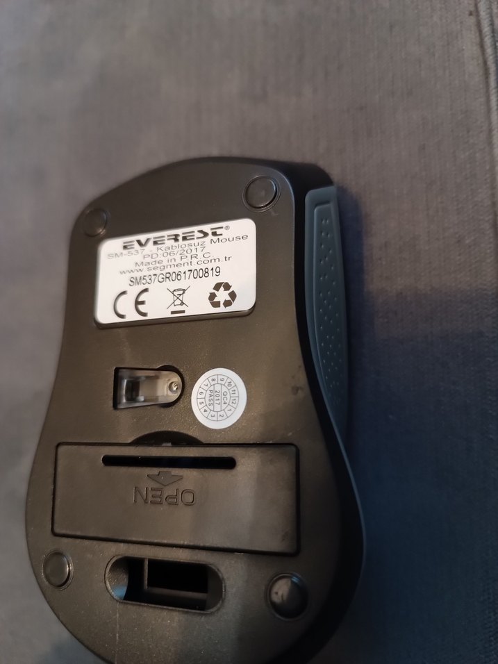 Everest SM 537 Gri Kablosuz Mouse - Görsel 3