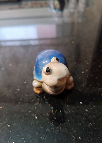 Sevimli Kaplumbağa Dekor Obje Seramik 8cm - Görsel 2