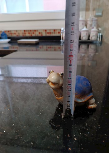 Sevimli Kaplumbağa Dekor Obje Seramik 8cm - Görsel 6