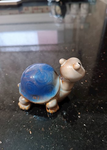 Sevimli Kaplumbağa Dekor Obje Seramik 8cm - Görsel 3