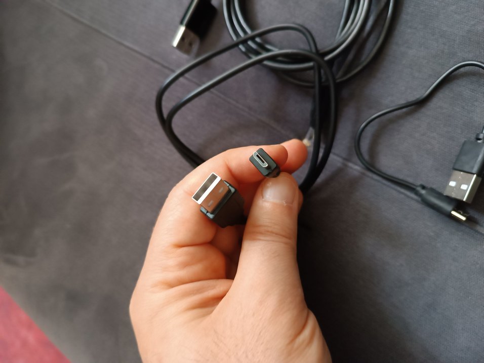 Micro USB Telefon Şarj Kablosu 3 adet farklı boylarda - Görsel 2