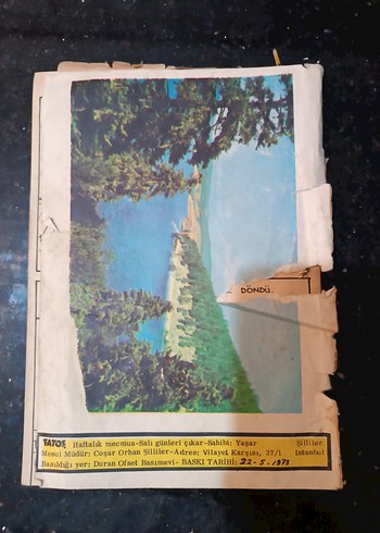 FATOŞ Haftalık Çizgi Roman Dergisi 1973 Basım - Görsel 2