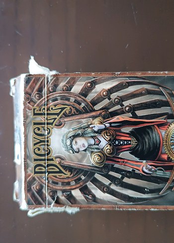 Bicycle Anne Steampunk Poker Destesi Kartları - Görsel 2