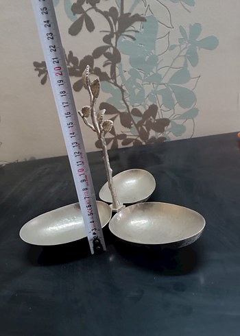 Alman gümüşü şekerlik fonksiyonel stand dekor obje - Görsel 8