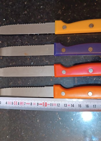 Renkli Saplı 4 Parça Meyve Bıçak Seti - Görsel 3