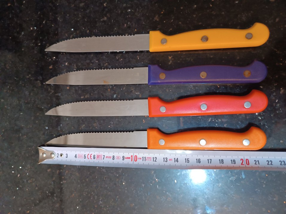 Renkli Saplı 4 Parça Meyve Bıçak Seti - Görsel 3