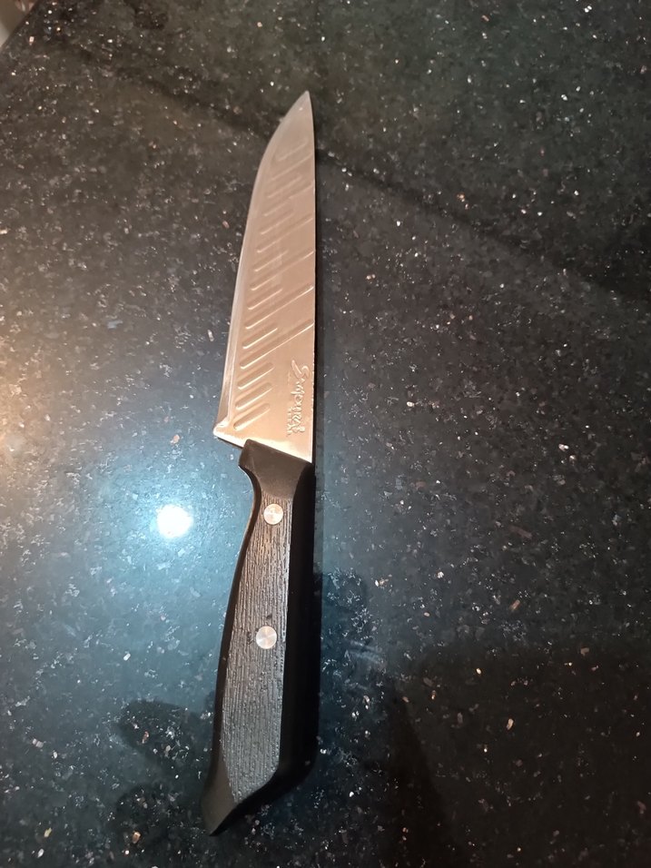 Tefal Samouras Siyah Saplı Çelik Şef Bıçağı 28cm - Görsel 4