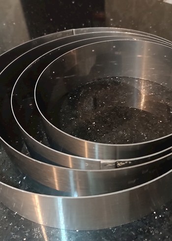 Metal Yuvarlak Kek Kalıbı Seti 23-21-19-17cm - Görsel 4