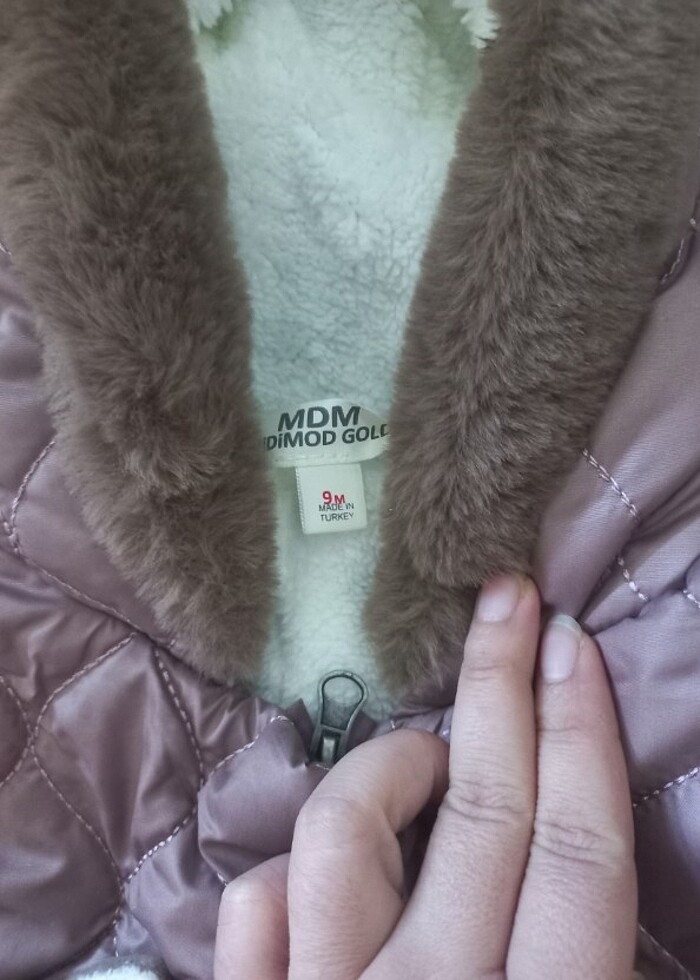 Kız bebek kışlık tulum mont  - Görsel 2