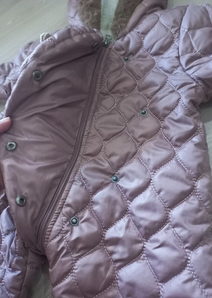 Kız bebek kışlık tulum mont  - Görsel 4