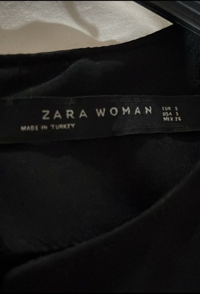 Siyah V Yaka Midi Ofis Elbisesi - Görsel 2