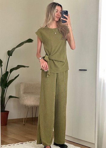 Kadın Keten Salaş Kesim Kolsuz Tulum - Görsel 7