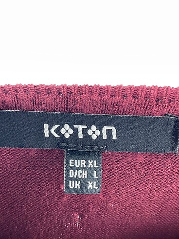 xl Beden bordo Renk Koton Kazak / Triko %70 İndirimli.