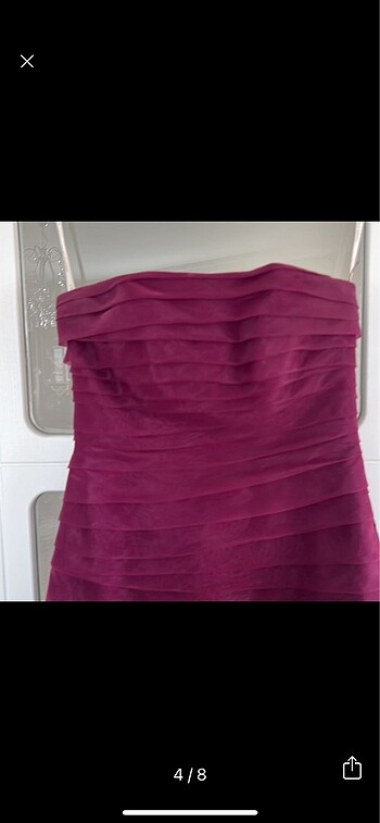 38 Beden bordo Renk Oleg cassini abiye