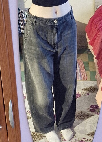 Bershka bershka gri skater pantalon