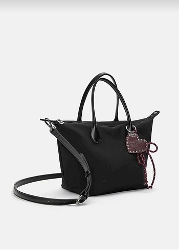 p&b siyah mini shoper çanta