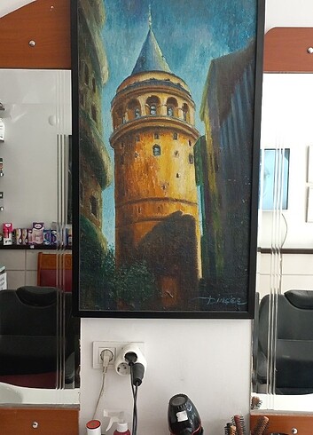 Beden Galata Kulesi Yağlı Tablo