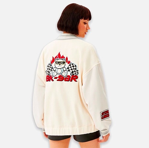 m Beden Bershka bomber kolej ceket