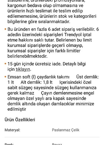 Emsan Emsan çaydanlık
