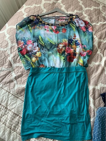 ÜSTÜ TÜL ALTI KALEM ELBİSE - Görsel 2